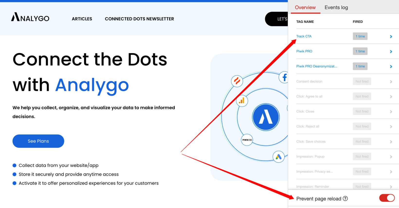 piwik prodebug assistant